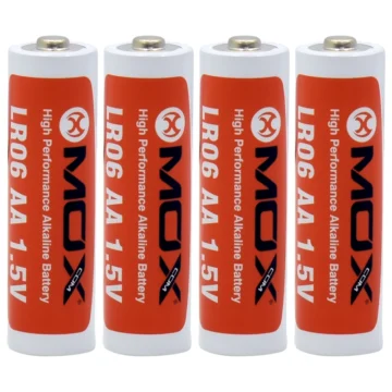 Pilha Mox Alkaline LR06 1.5V AA - Kit com 4