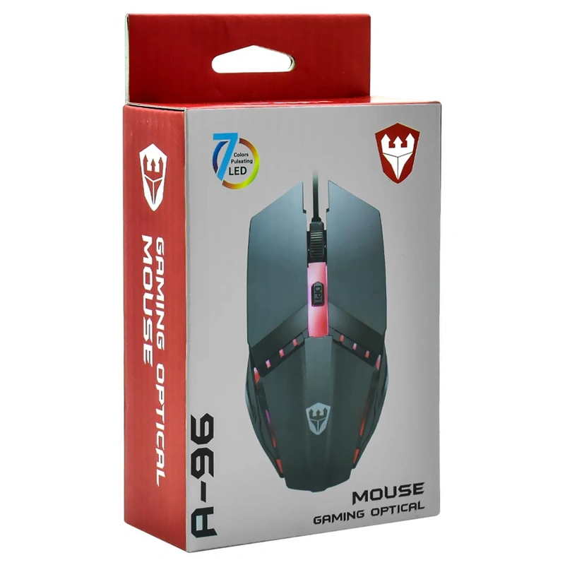 Mouse Gamer Satellite A-96 USB RGB - Preto Com fio - Imagem 3