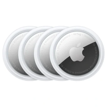 Rastreador Apple AirTag MX542LLA Bluetooth - Branco Prata (Kit com 4)