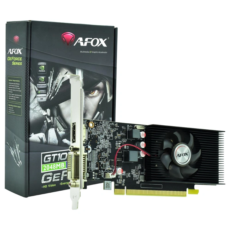 Placa de Vídeo AFOX 2GB GeForce GT1030 GDDR5 - AF1030-2048D5L4-V3 1228/1468MHz