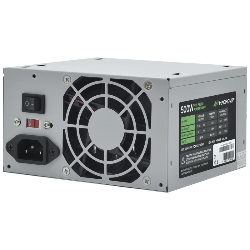 Fonte de Alimentação Macrovip MV-PS500 500W ATX Não Modular MB 24 Pinos x 1 - Imagem 3