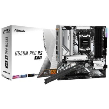 Placa Mãe ASRock B650M Pro RS Wi-Fi Socket AM5 DDR5 AMD B650 4 Slots DDR5 DIMMs
