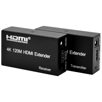 Adaptador Extender HDMI RJ-45 120M Preto