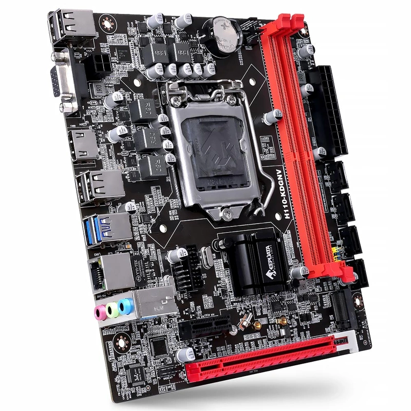 Placa Mãe Keepdata H110-KDGNV Socket LGA 1151 VGA DDR4 Intel H110 Express - Imagem 2