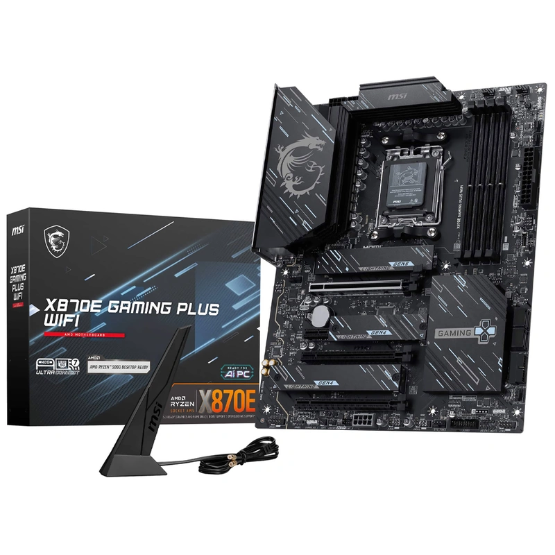 Placa Mãe MSI X870E Gaming Plus Wi-Fi Socket AM5 DDR5 AMD X870E ATX