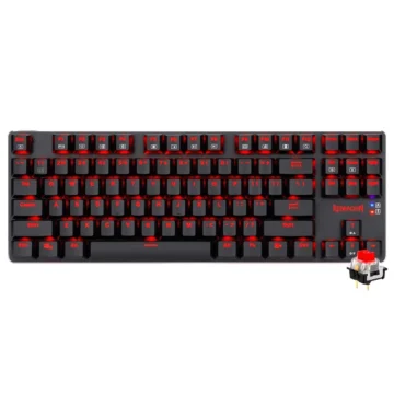 Teclado Gamer Mecânico Redragon K590-RE Mahoraga Wireless RED Inglês - Preto