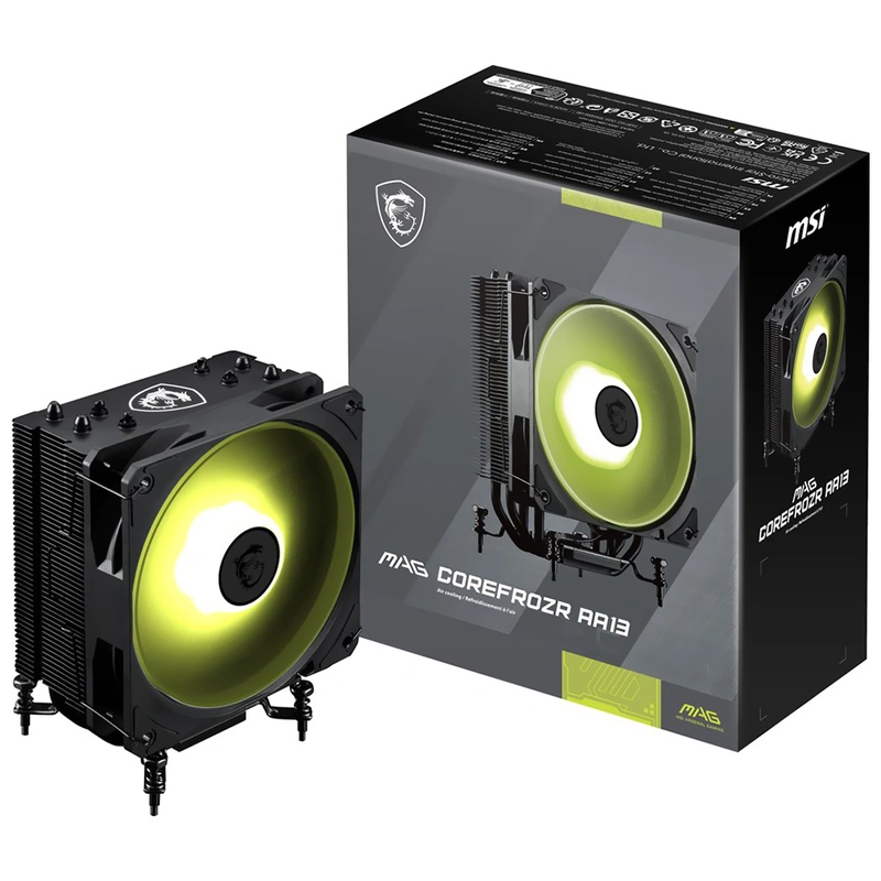 Cooler para Processador MSI Mag CoreFrozr AA13 120mm ARGB - Preto Intel: LGA 1700 / 1851 - Imagem 4