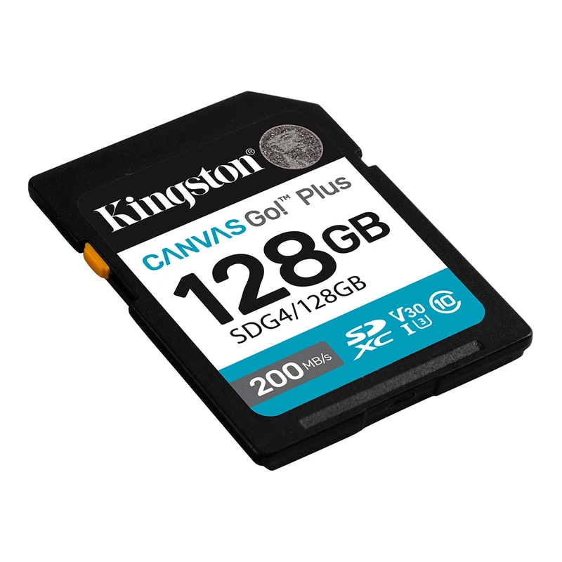 Cartão de Memória SD Kingston Canvas Go Plus C10 U3 V30 A2 128GB - SDG4128GB - Imagem 2