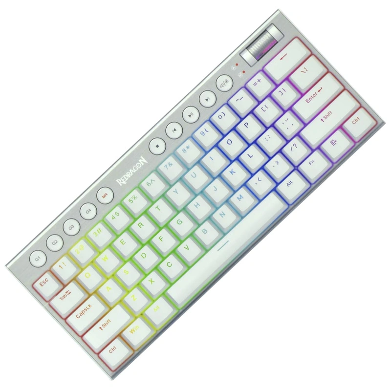 Teclado Gamer Mecânico Redragon K632W-RGB-PRO Horus Mini Pro Wireless RGB RED Inglês - Imagem 3