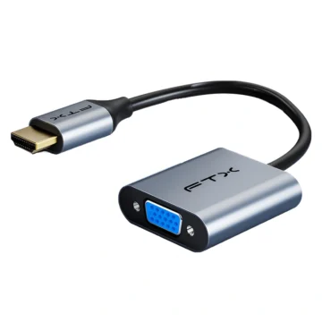 Cabo Adaptador FTX HDMI Macho para VGA Femea - Preto Cinza (CT-C160-PU31-HMVGA1-S0.15)