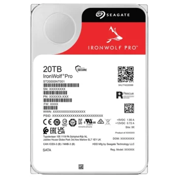 HD Seagate 20TB Iron Wolf Pro 3.5 SATA 3 - 6GB/s ST20000NT001