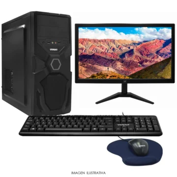PC Montado Intel Core i5 2400 3.3GHz 8GB RAM 120GB SSD + Monitor Mouse Mousepad Teclado