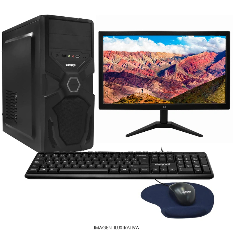 PC Montado Intel Core i5 2400 3.3GHz 8GB RAM 120GB SSD + Monitor Mouse Mousepad Teclado