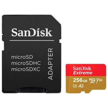 Cartão de Memória Micro SD SanDisk Extreme V30 A2 U3 4K UHD - 190-130MBS