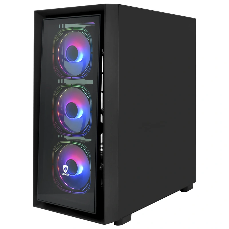 Gabinete Gamer Satellite K51 E-ATX 8 Cooler - Preto RGB - Imagem 3