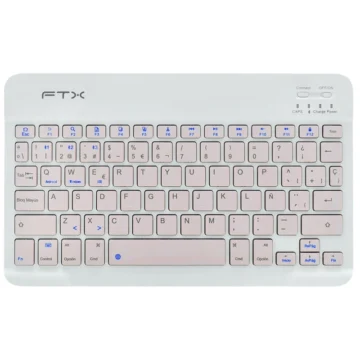 Teclado FTX B09 Bluetooth Espanhol - Rosa Branco (106234) Família Windows