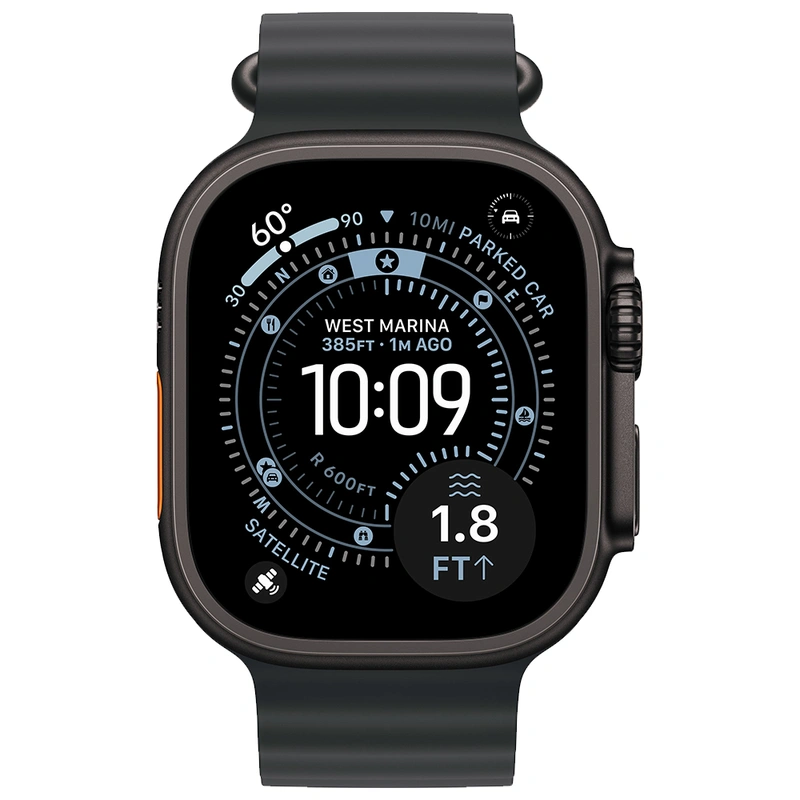 Apple Watch Ultra 3 MF0J4LWA 49MM One Size GPS + Celular - Black Titanium Black Ocean Band - Imagem 2