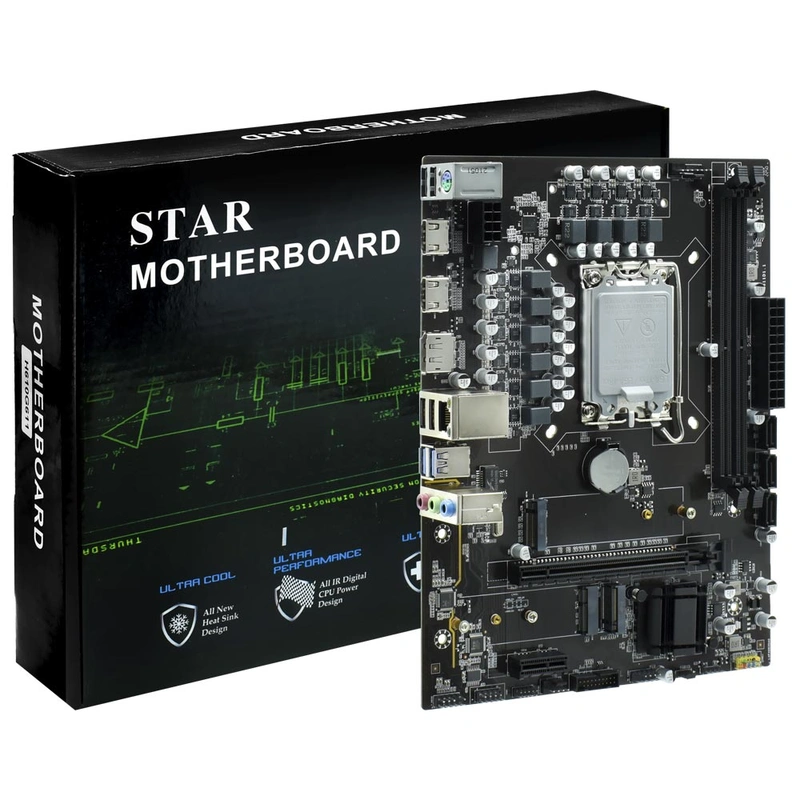 Placa Mãe STAR H610 Socket LGA 1700 DDR4 Intel H610 2 Slots DIMM DDR4 Dual Channel