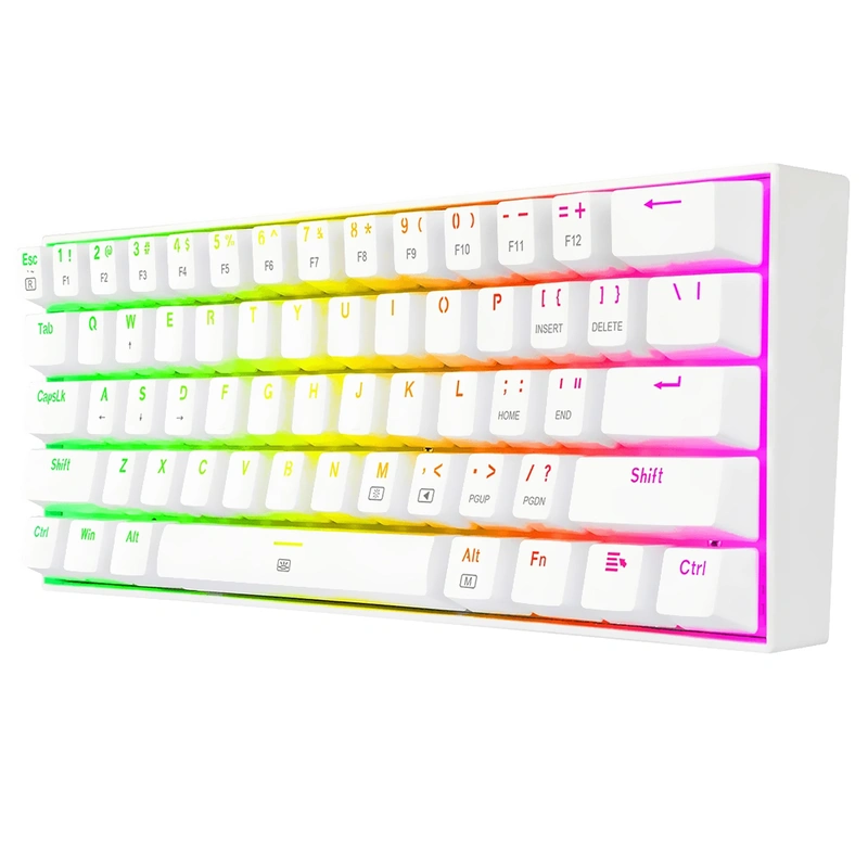 Teclado Gamer Mecânico Redragon K630W-RGB Dragonborn USB RGB Inglês - Branco - Imagem 3