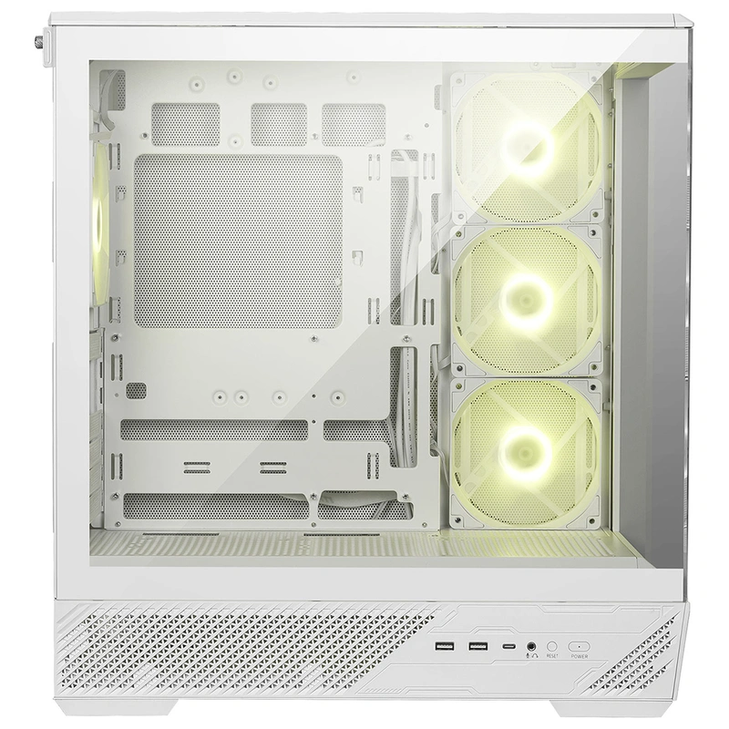 Gabinete Gamer MSI Mag Pano 130R PZ Mid Tower 4 Cooler ARGB - Branco - Imagem 2