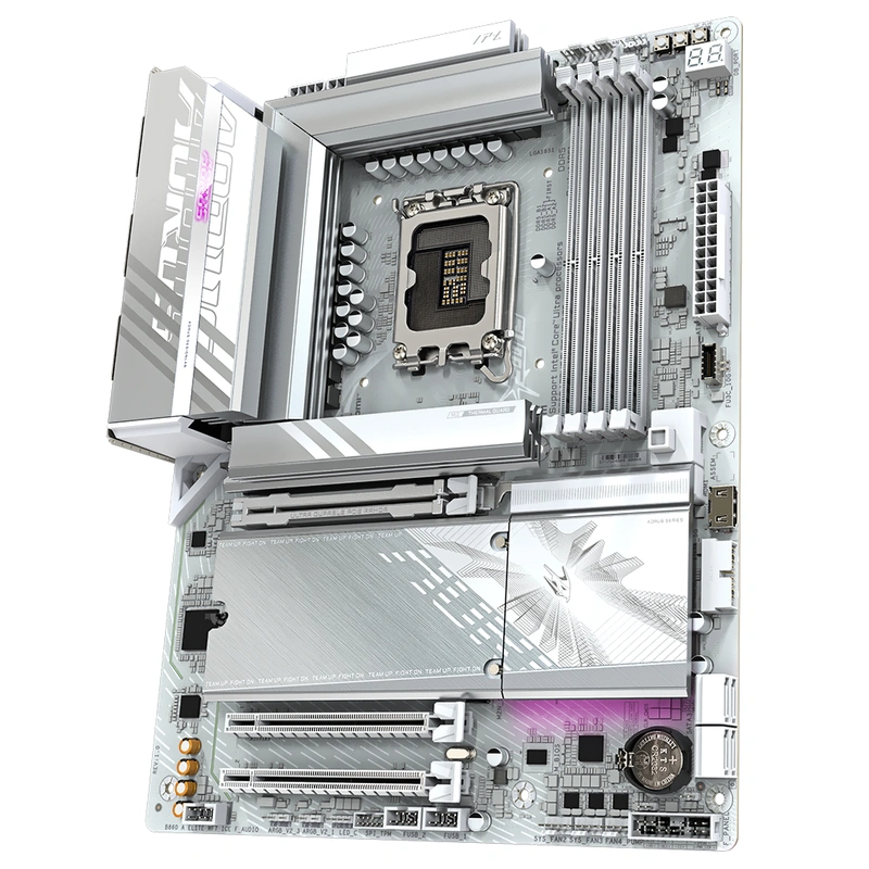 Placa Mãe Gigabyte B860 AORUS Elite Wi-Fi 7 Ice Socket LGA 1851 DDR5 Intel B860 - Imagem 2