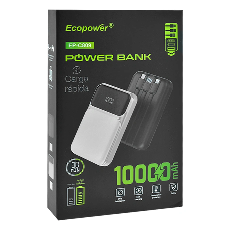 Carregador Portátil Ecopower EP-C809 10000MAH USB USB-C Lightning - Branco - Imagem 3