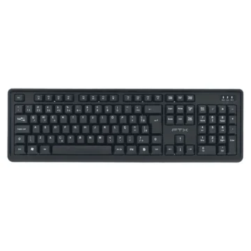 Teclado FTX KW46 Wireless Português - Preto Windows USB Receiver
