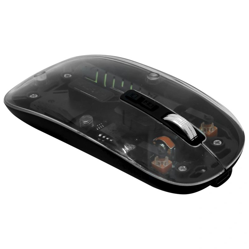 Mouse Satellite A-771G Wireless - Preto Transparente USB Receiver - Imagem 2