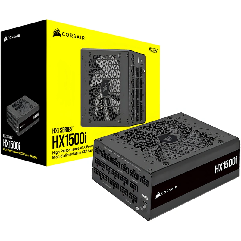 Fonte Corsair HX1500I 1500W ATX Modular Cybenetics Platinum CP-9020309-NA (ATX 3.1)