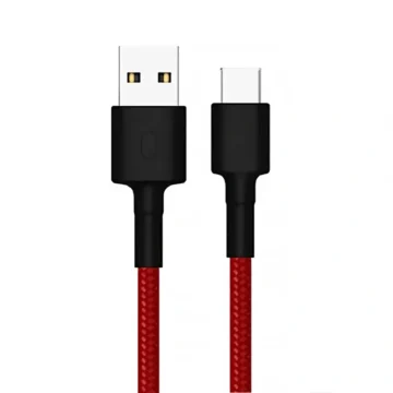 Cabo Xiaomi SJX10ZM Type-C A USB Macho 1M - Preto Vermelho USB Type-C - USB