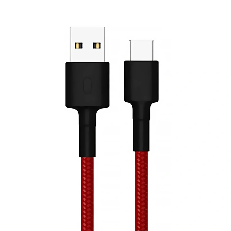 Cabo Xiaomi SJX10ZM Type-C A USB Macho 1M - Preto Vermelho USB Type-C - USB