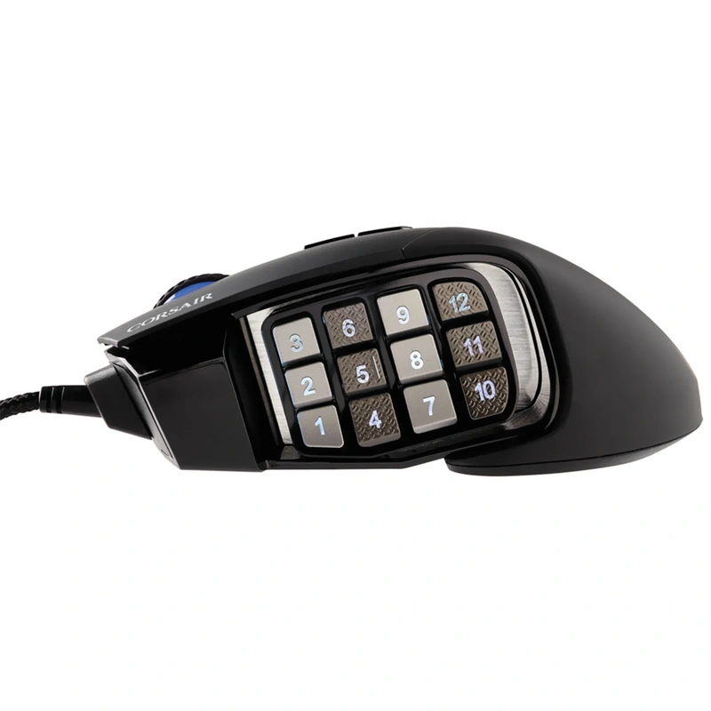 Mouse Gamer Corsair Scimitar Elite USB RGB - Preto (CH-9304211-NA) Com fio - Imagem 3