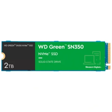 SSD Western Digital M.2 2TB SN350 Green NVMe - WDS200T3G0C PCIe Gen 3 x4