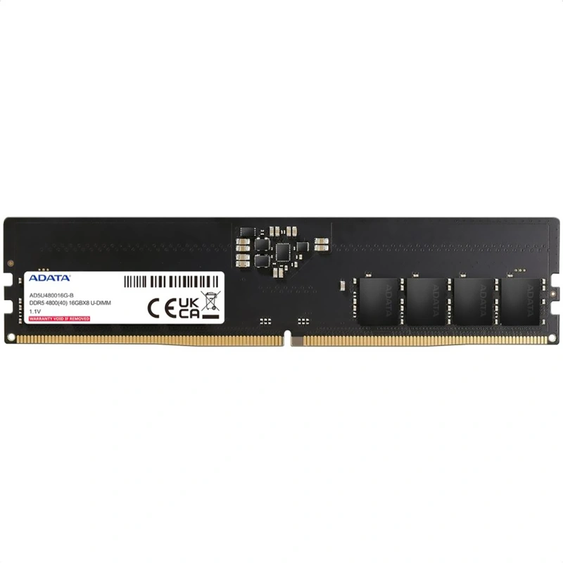 Memória RAM ADATA DDR5 16GB 4800MHz - AD5U480016G-S UDIMM CL40