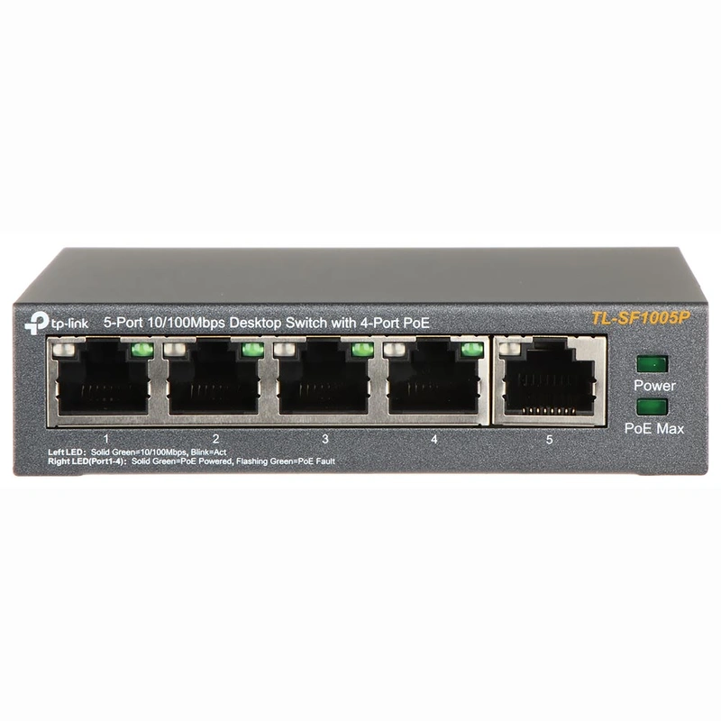 Hub Switch Tp-link TL-SF1005P 4P Poe 5 Portas - 10100Mbps