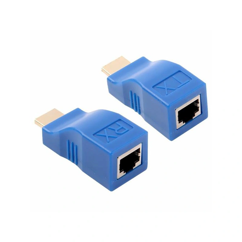 Adaptador Extender HDMI RJ45 - 30M Azul - Imagem 3