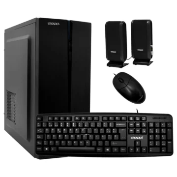 Gabinete Kit Satellite K704 Fonte 200W Speaker Mouse Teclado Espanhol - Preto