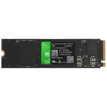 SSD Western Digital M.2 2TB Western Green SN3000 NVMe - WDS200T4G0E PCIe Gen4 x4